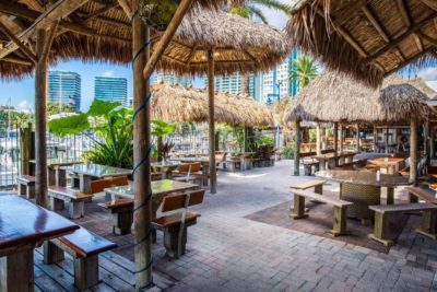 Montys Raw Bar Coconut Grove Miami Waterfront Patio