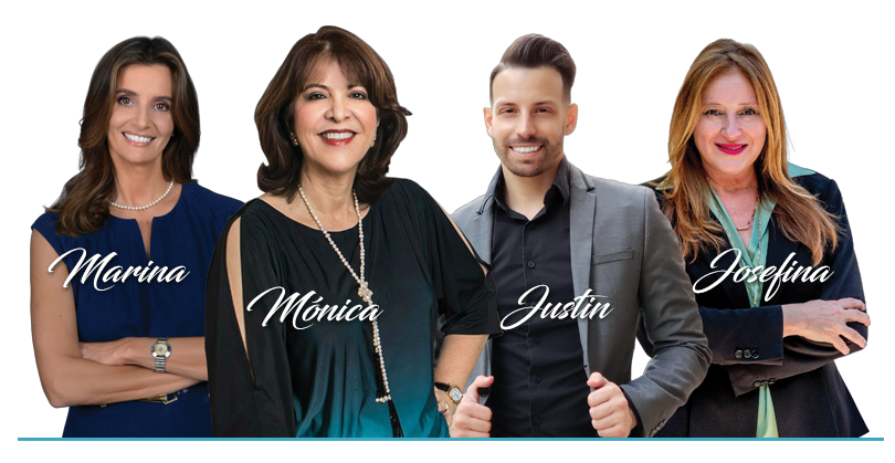The Monica Betancourt Group Team Picture - Marina, Monica, Justin, Josefina